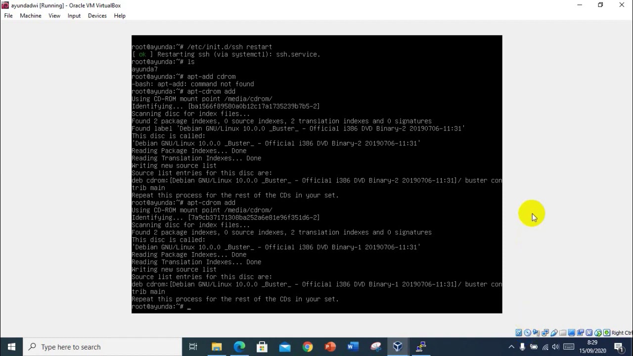 Tutorial Konfigurasi SSH Server dan Database server Debian 10 YouTube