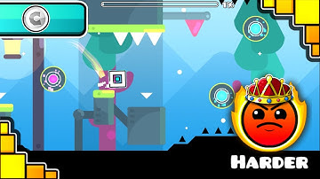 DAILY LEVEL! #2458 | "SNOWBOARD" by Pettsu (C) | Geometry Dash | Harder