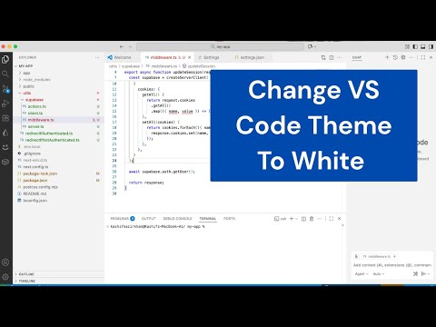 How to Change VS Code Theme to White (Quick & Updated)