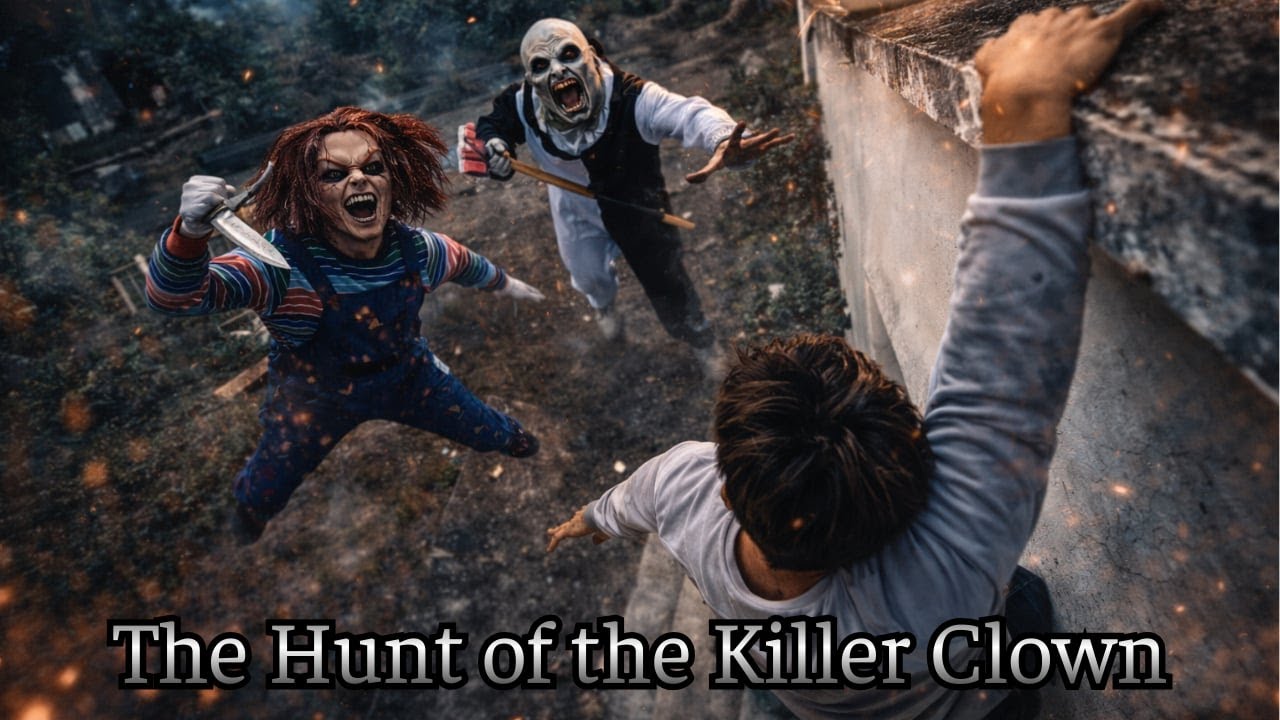 Chased by Chucky & Terrifier | Parkour Escape POV