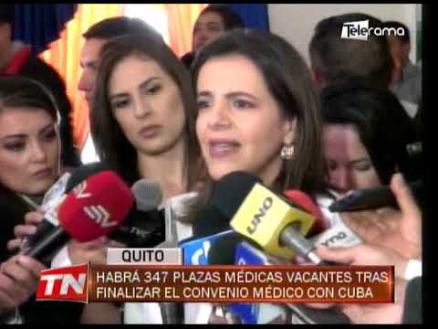 Habrá 347 plazas médicas vacantes tras finalizar el convenio médico con Cuba