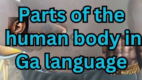 PARTS OF THE HUMAN BODY IN GA LANGUAGE
