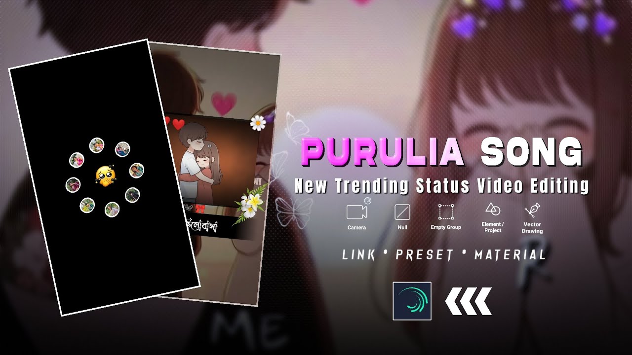 New Style Purulia Song Status Video Editing Alight Motion || Alight Motion Video Editing