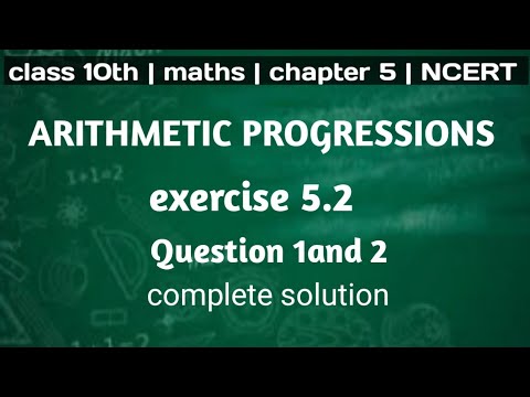 Exercise 5.2| Question no 1and 2 | class 10th| chapter 5 Arithmetic ...