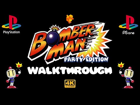 Bomberman Party Edition (US) (2000) Walkthrough (Normal Game) - PS1/DuckStation 4K-UHD