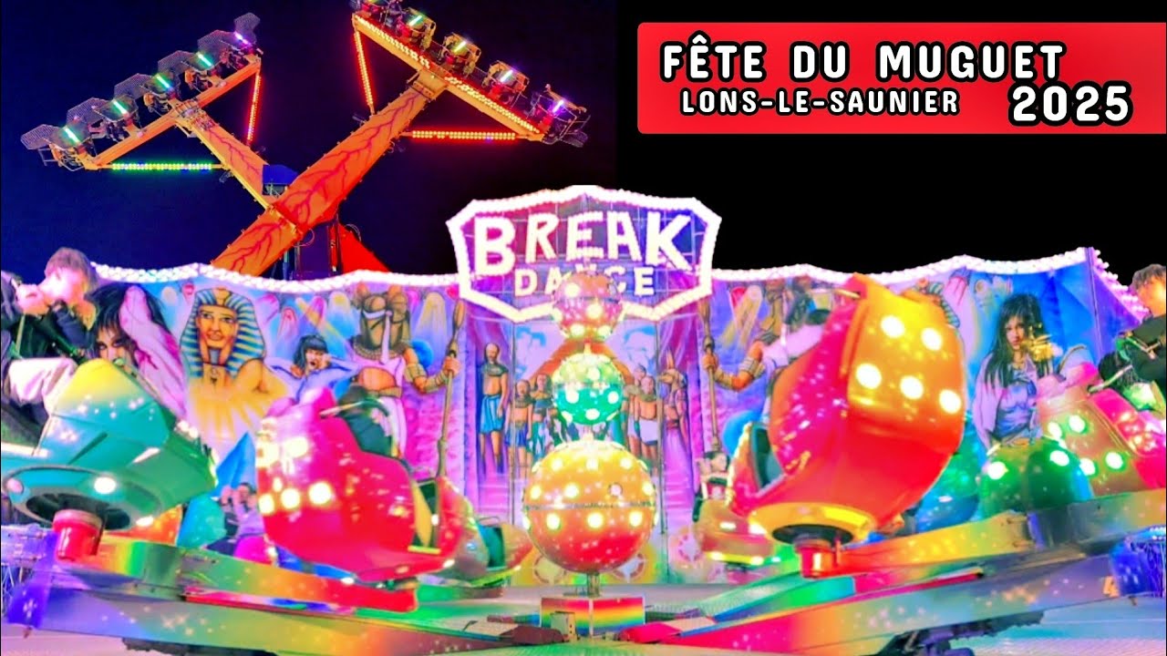 La fête foraine s’agrandit à Lons le Saunier ! FÊTE DU MUGUET 2025