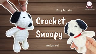 How To Crochet A Snoopy Keychain | Crochet Ideas For Beginners