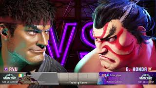 Street Fighter 6 E.Honda vs Ryu Rank Match 1400MR