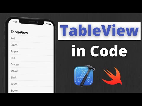 Create TableView Programmatically (Swift 5, Xcode 12, iOS) - iOS Development