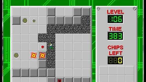 CCLP1 level 106 solution - 364 seconds