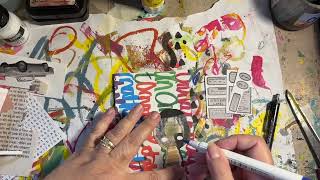 Flock Chronicles, a Mixed Media Art Journal Process, Day  16