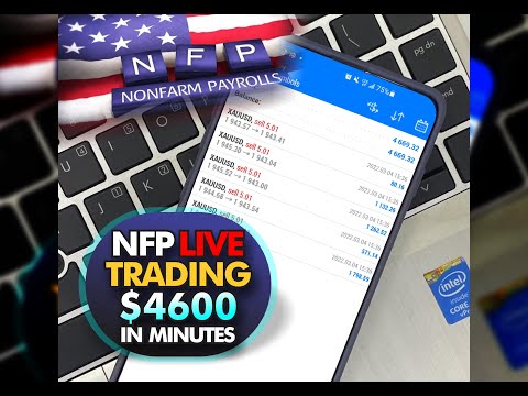 NFP LIVE TRADING (March 4th 2022) $4.6K IN MINUTES