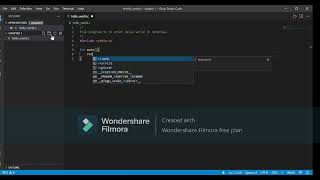 C programming basics, print -hello world