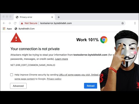 Your connection is not private | Your Connection Is Not Private Google Chrome Windows 7 in Hindi.