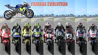 MotoGP Yamaha Bikes Evolution of Sound, Livery and Top Speed Test ( 19932020)