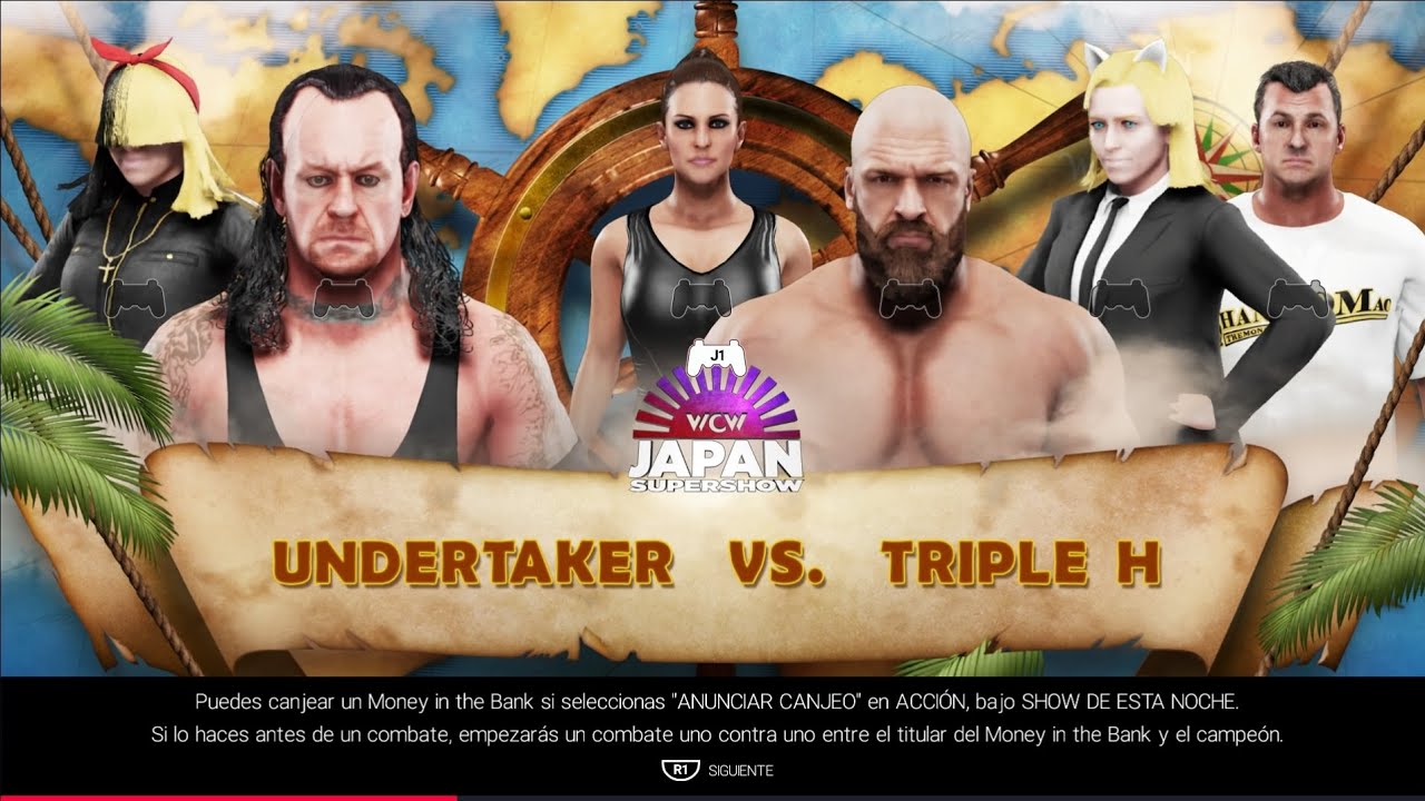 WWE 2k19 Undertaker vs Triple H