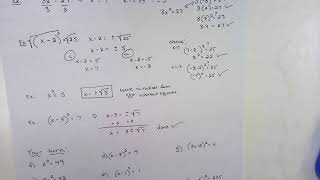 Square Root Property Notes