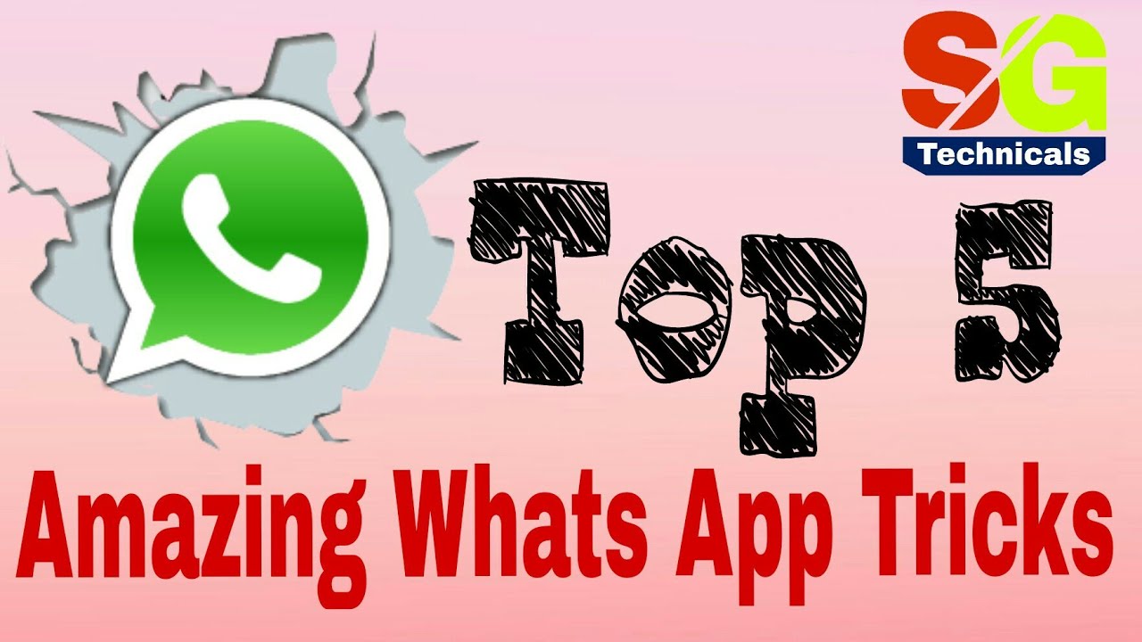 5 Amazing whats app tricks you should know !😍😍
