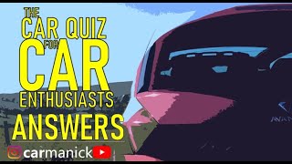 The CAR Quiz for Car Enthusiasts! - ANSWERS (also in description) screenshot 3