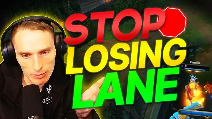 This analysis will help you stop losing lane.. Cha...