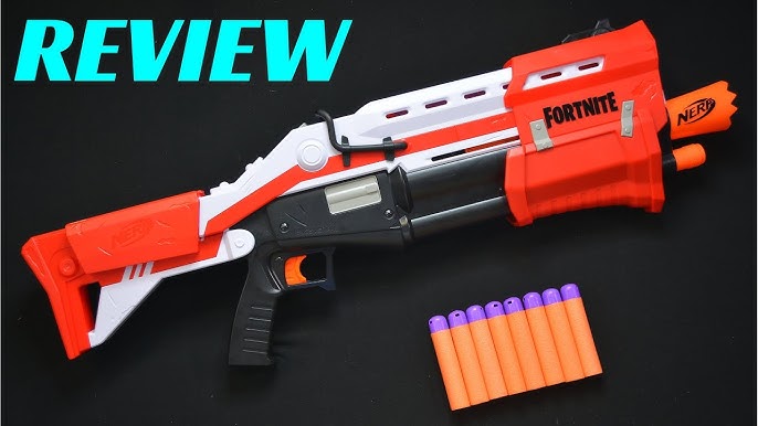 Nerf Fortnite TS Blaster - Pump Action Dart Blaster, 8 Official Mega  Fortnite Darts, Dart Storage Stock - for Youth, Teens, Adults, Red