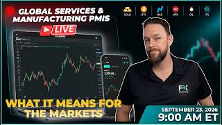 🔴LIVE: Global PMIs Just Hit the Tape | Oil, Gold, Forex, Stocks, Crypto React
