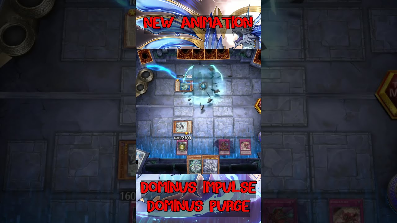 NEW ANIMATION FOR DOMINUS IMPULSE PURGE Masterduel Yutubeshorts Ygo