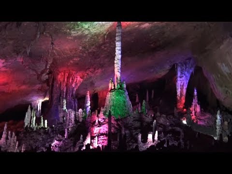 ► Chine - Visite de la grotte Huanglong (« Yellow Dragon Cave » proche de Zhangjiajie)