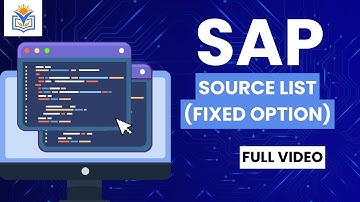 Source List (Fixed Option) End-to-End Configuration in SAP S/4HANA 2023 | Step-by-Step Guide
