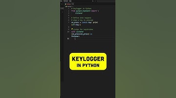 Python Keylogger in 60 Seconds! 🕵️‍♂️ #hacking #python #shorts