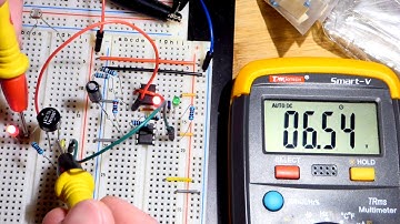 Full wave bridge rectifier diode component demonstration with 741 op amp astable multivibrator