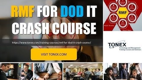 RMF for DoD IT Crash Course : Tonex Training