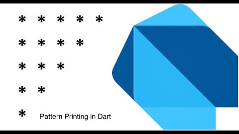 Pattern Printing in dart