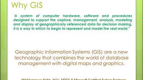 GIS Mapping Tutorial for Beginner Class 1 GIS CONCEPT