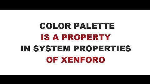 Use color palette xenforo [xenBaby]