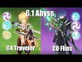 The Worst Hyperbloom Team and Flins Premium | 6.1 Abyss (Genshin)