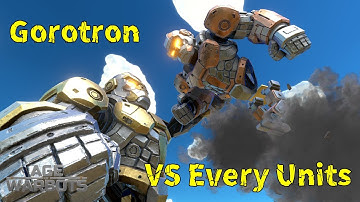 Gorotron vs Every Unit in Early Access - Age of Warbots (AOWB)