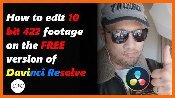 Davinci resolve workaround for 10 bit 422 footage free, no adobe