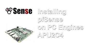 How to install pfSense on a PC Engines APU2C4 board via console