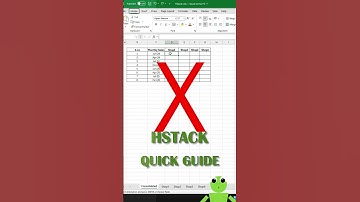 HStack Guide - Quickly Consolidate Data! #shorts #exceltips #excel #exceltricks #quick