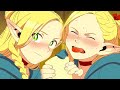 Marcille Cutely Eats a Bread, Marcille New Hair Style. Delicious in Dungeon Episode 4 English