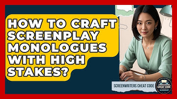 How To Craft Screenplay Monologues With High Stakes? - Screenwriter