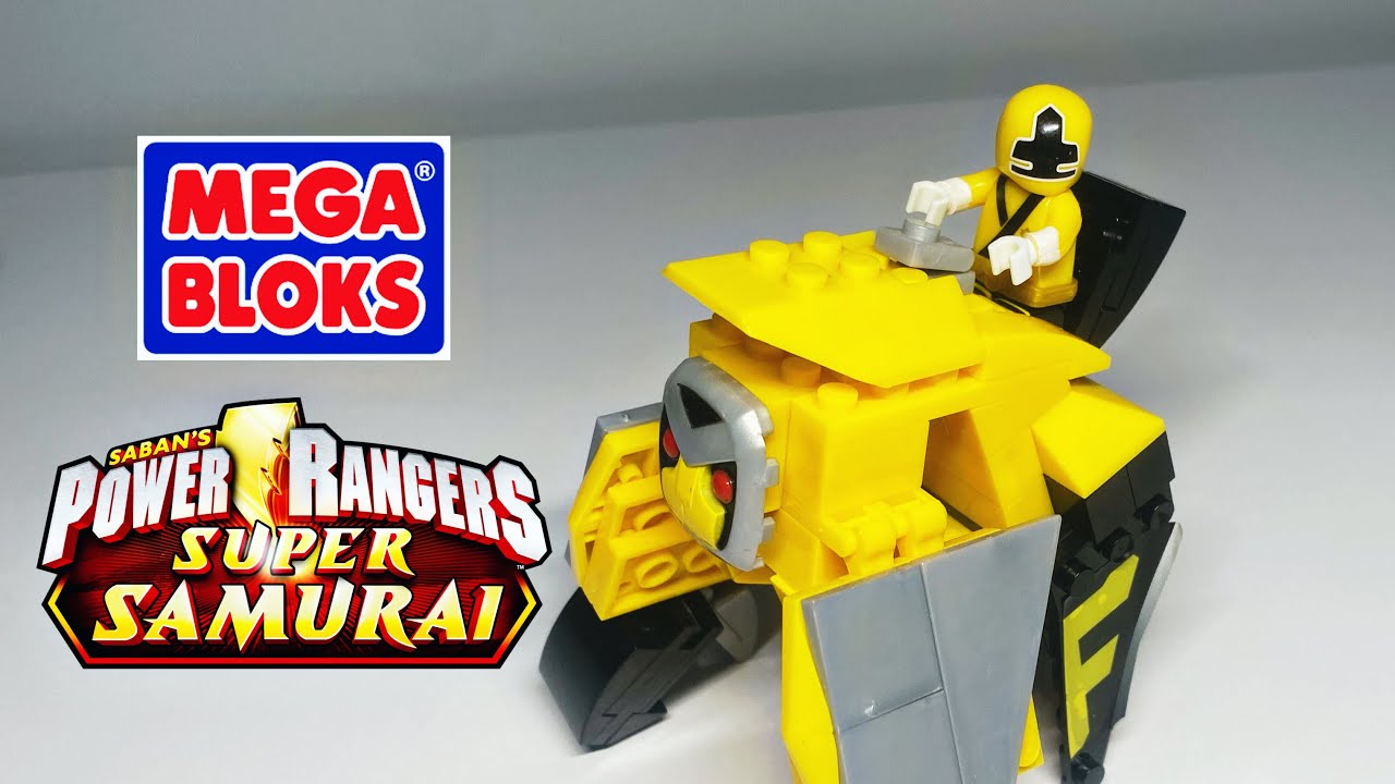 Mega Bloks Power Rangers Super Samurai Ape Zord Yellow Ranger Обзор ...