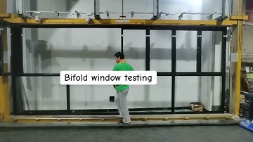 Hot sell popular custom made high quality aluminum bifold window testing#windows #bifoldwindow #diy 