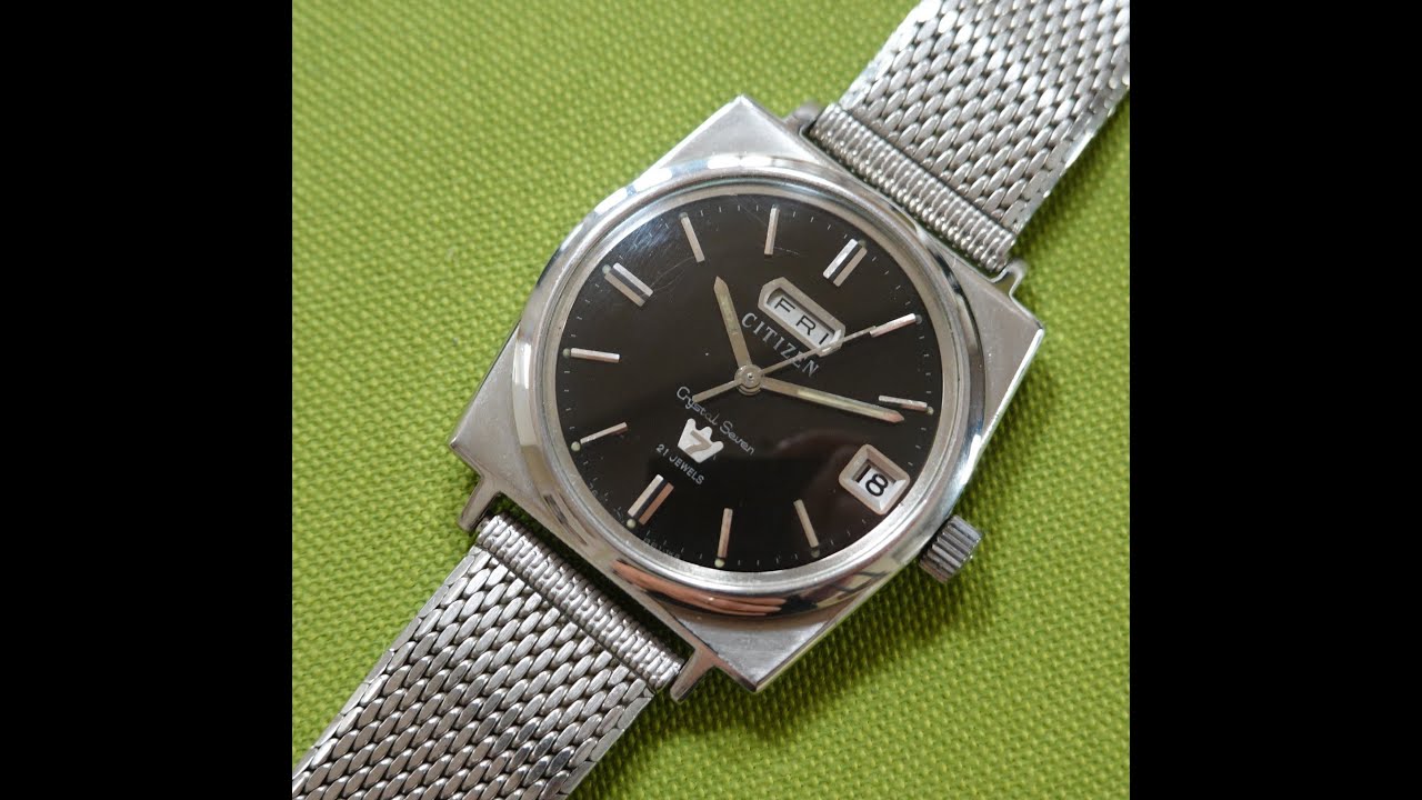 1968 Citizen Crystal Seven men's vintage automatic watch with