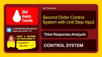 Time Response Analysis of Second Order Control System with Unit Step input #electricalengineering