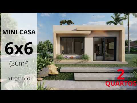 Vídeo: Casa 6 por 6 de madeira: características de design