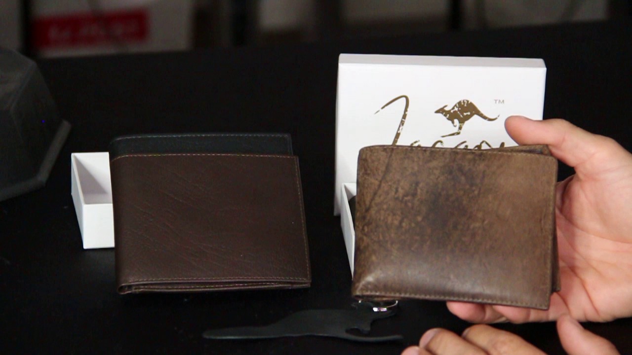 Stonewash Jacaru Kangaroo Leather Coin Wallet