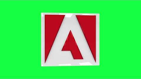 Adobe Green Screen Logo Loop Chroma Animation