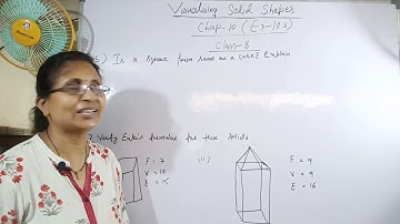 Class 8 || Ch-10 || Visualizing Solid Shapes | Ex 10.3 | Q No.- 5 & 6 | NCERT | Math